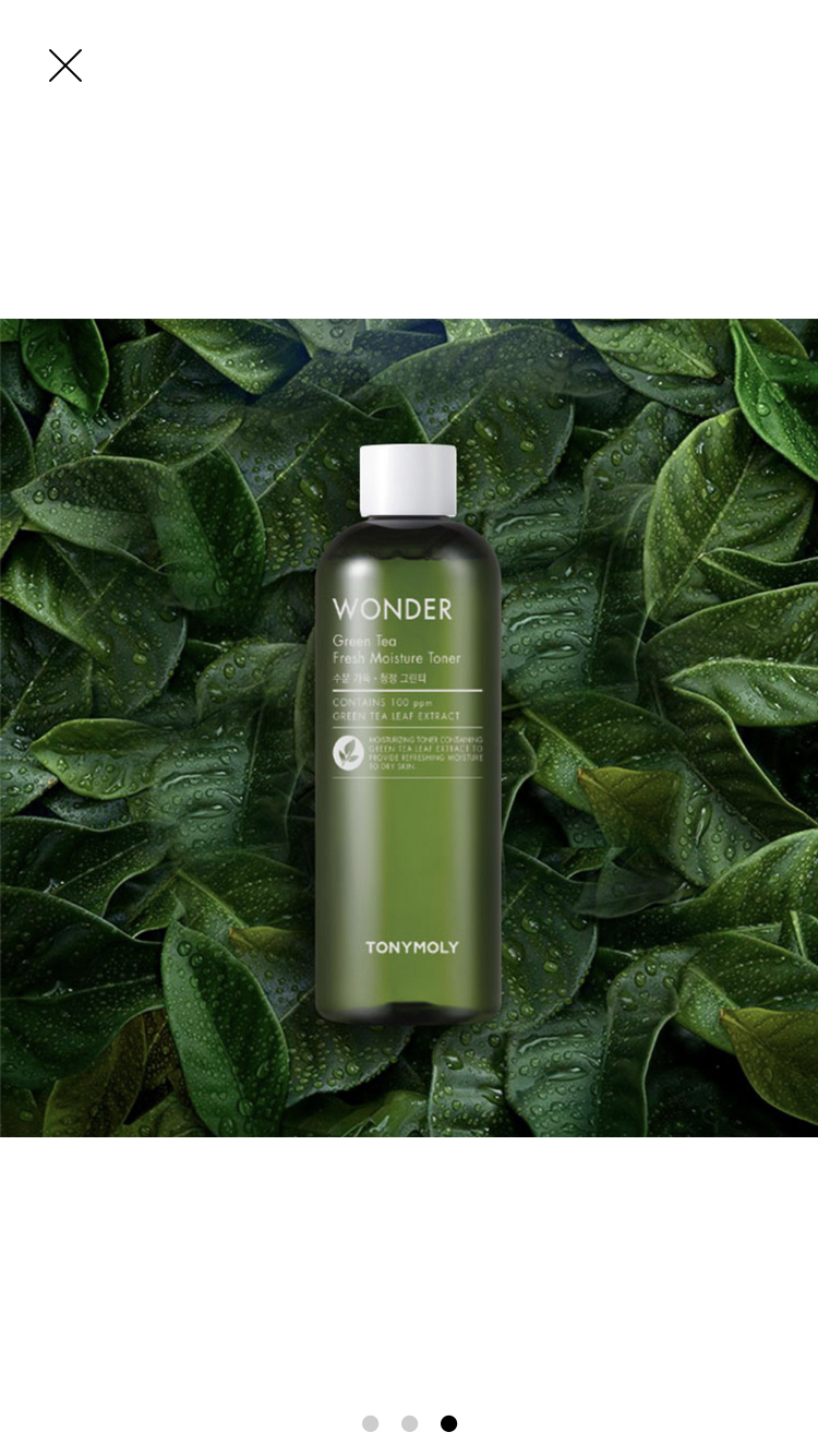 Tonymoly, kit The Chok Chok - Green Tea crema hidratante 60 ml + Tonico hidratante té verde 500ml