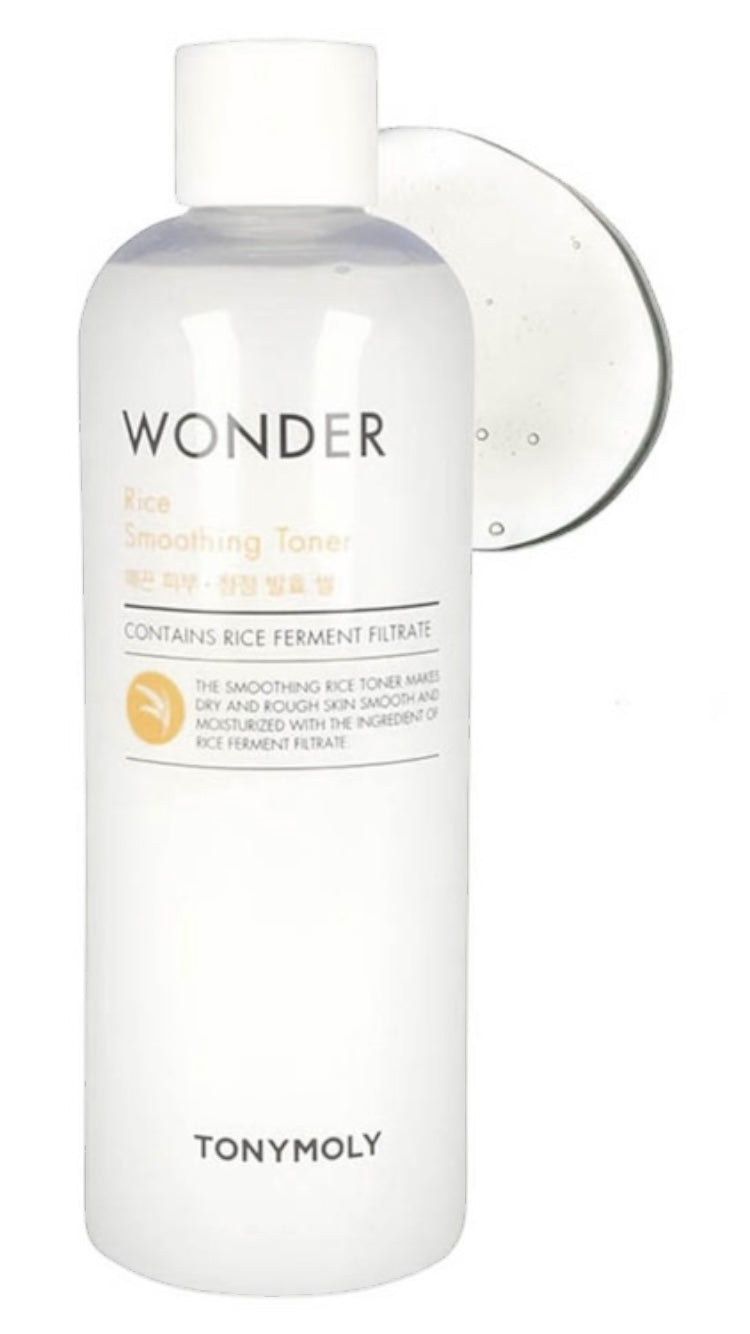 Tonymoly, kit de tónico facial wonder Rice 500ml y mascarilla de arroz I'm rice 100ml