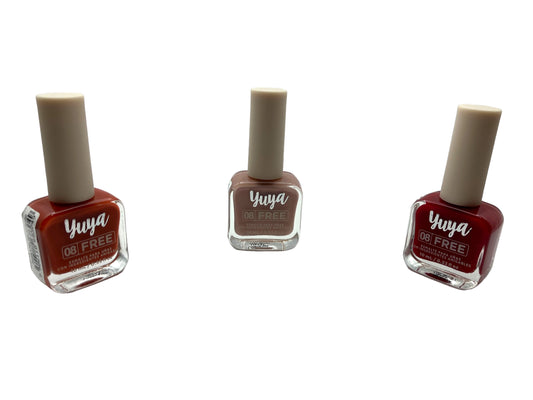 Yuya, set de 3 esmaltes “8 Free”