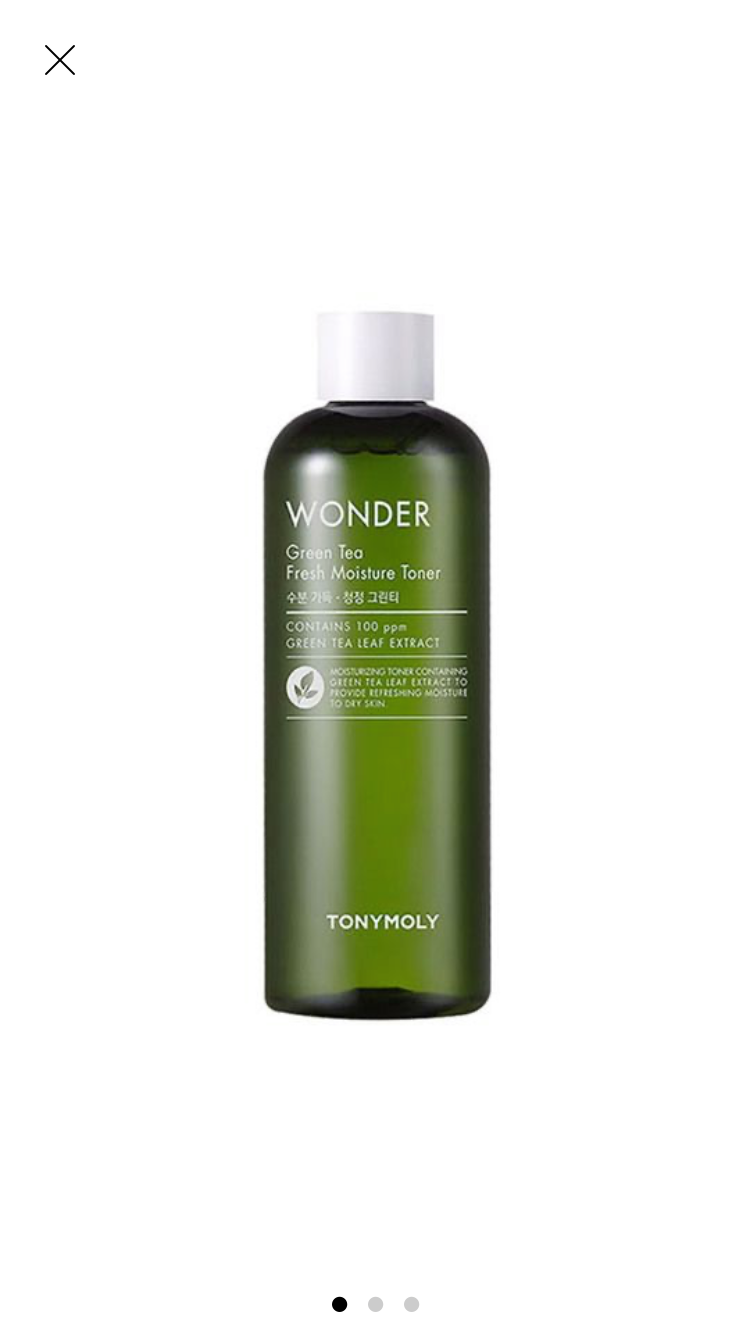 Tonymoly, kit The Chok Chok - Green Tea crema hidratante 60 ml + Tonico hidratante té verde 500ml